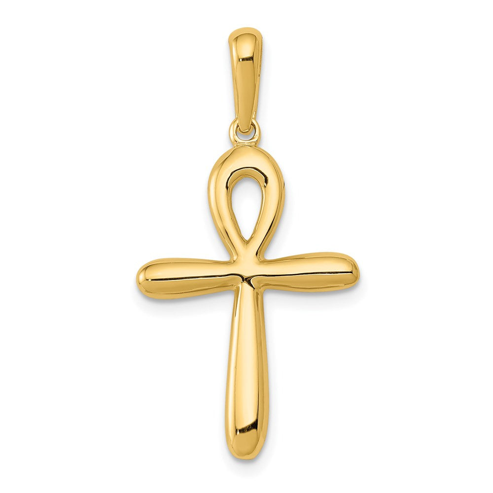 14K Gelbgold Ankh Kreuz Anhänger