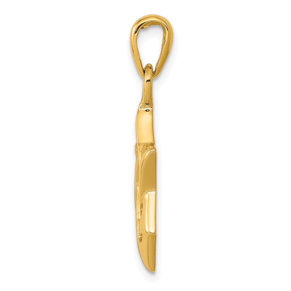 14 Karat Gelbgold Davidstern-Anhänger