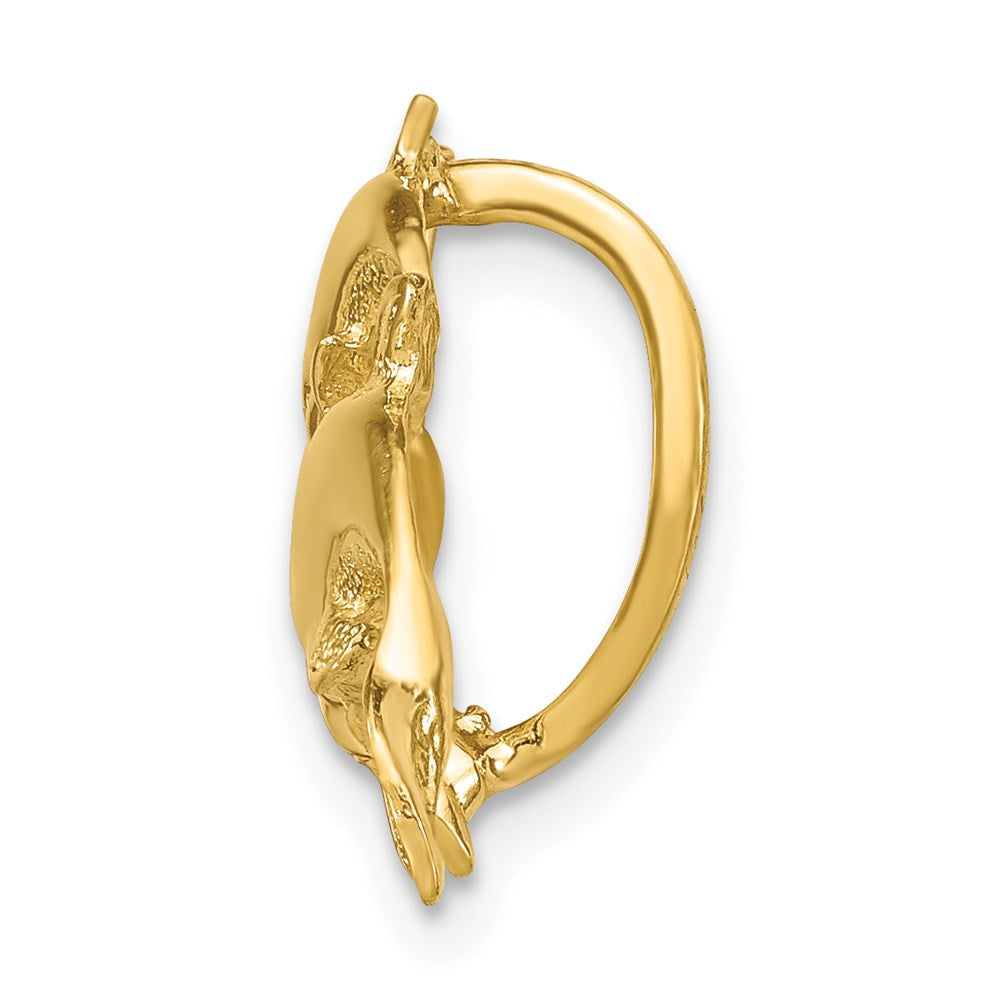 14K Gelbgold Dolphins Anhänger