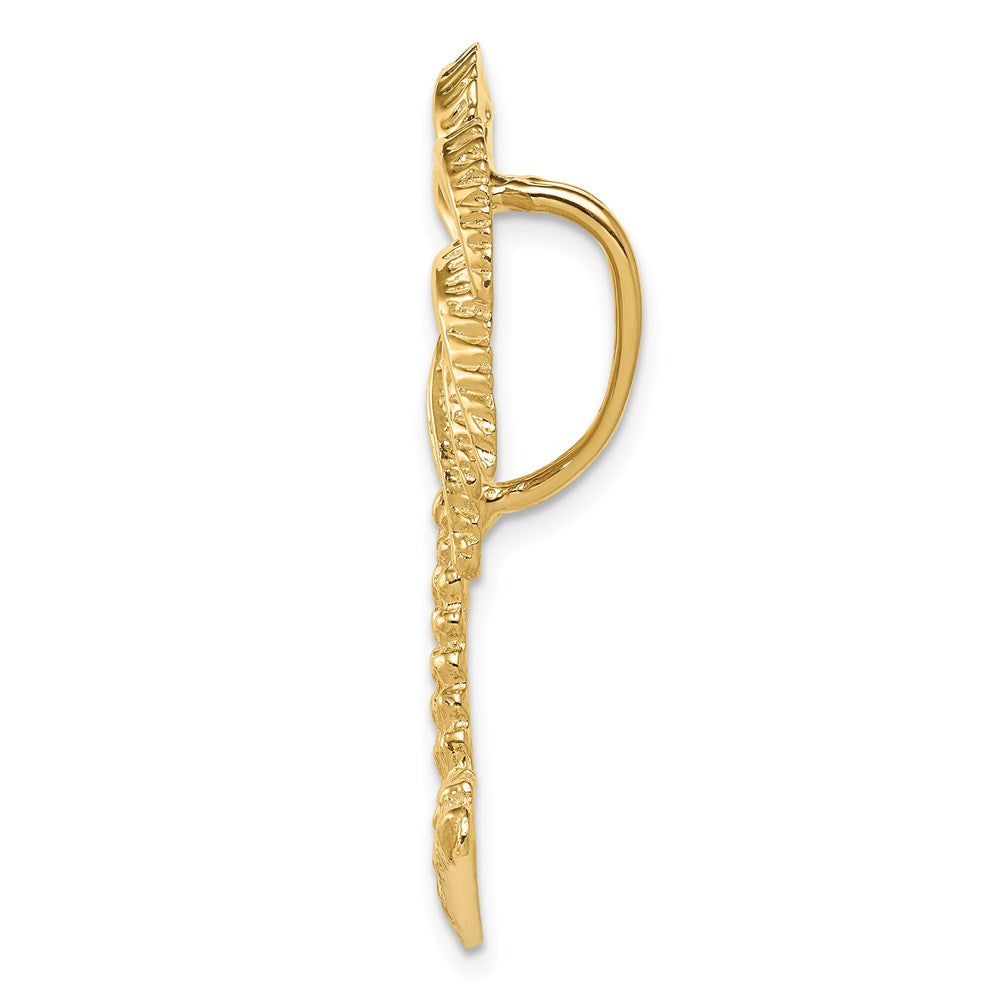 14K Gelbgold Palme Baum Anhänger