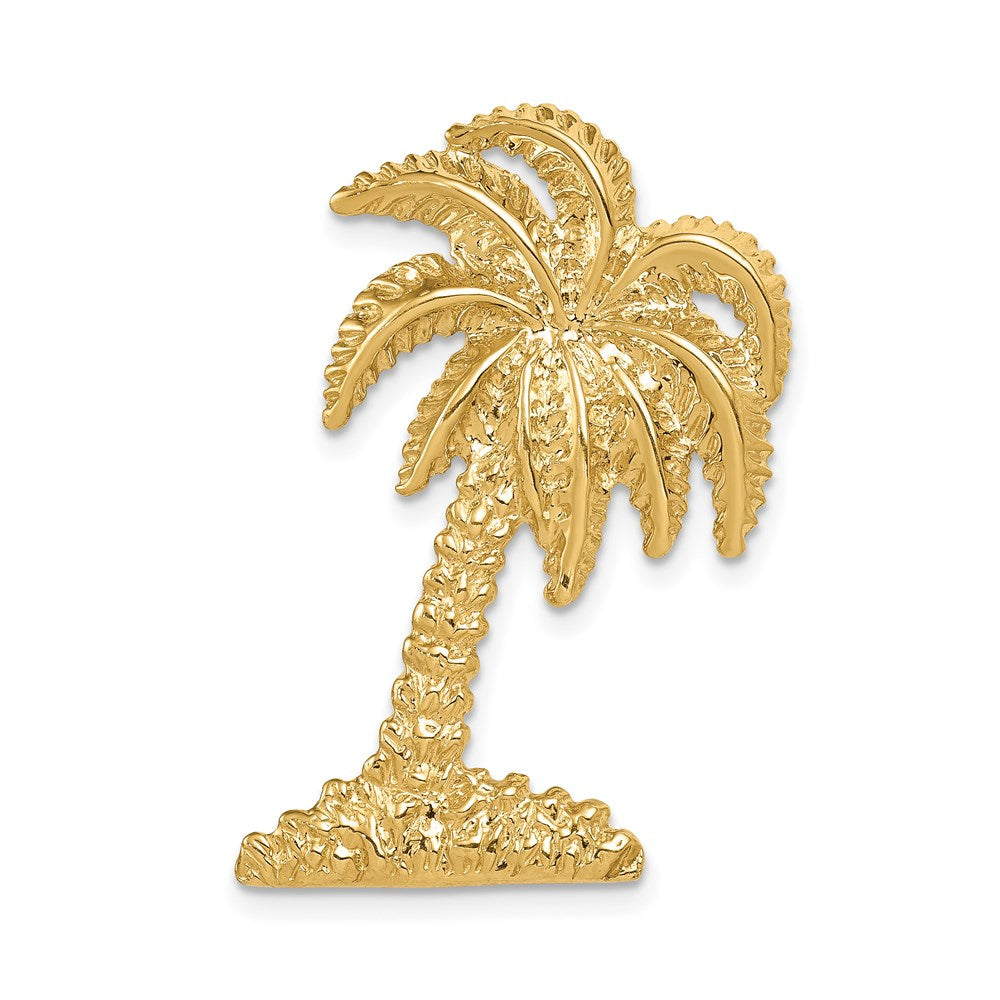 14K Gelbgold Palme Baum Anhänger
