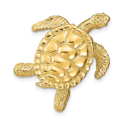 14K Gelbgold Meer Schildkröte Anhänger