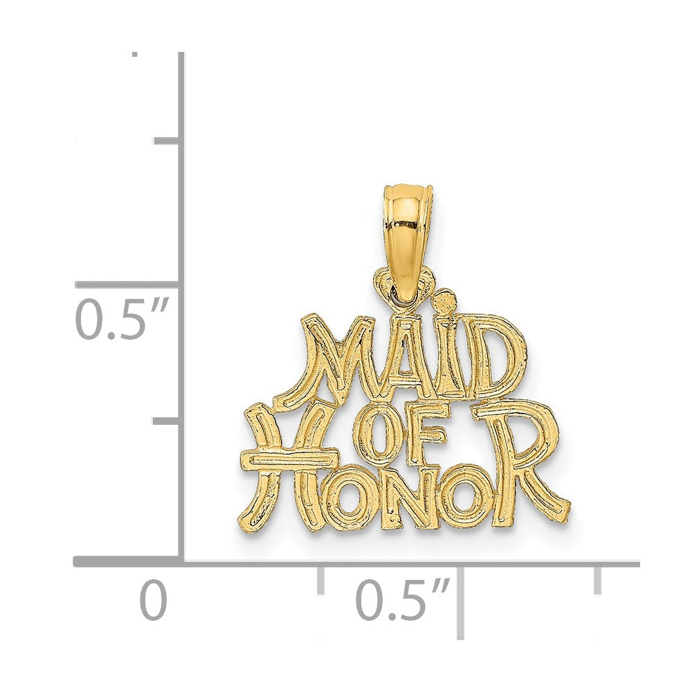 14K Gelbgold Maid Of Honor Charm
