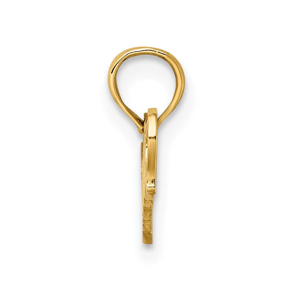 14K Gelbgold Süß Herz Charm