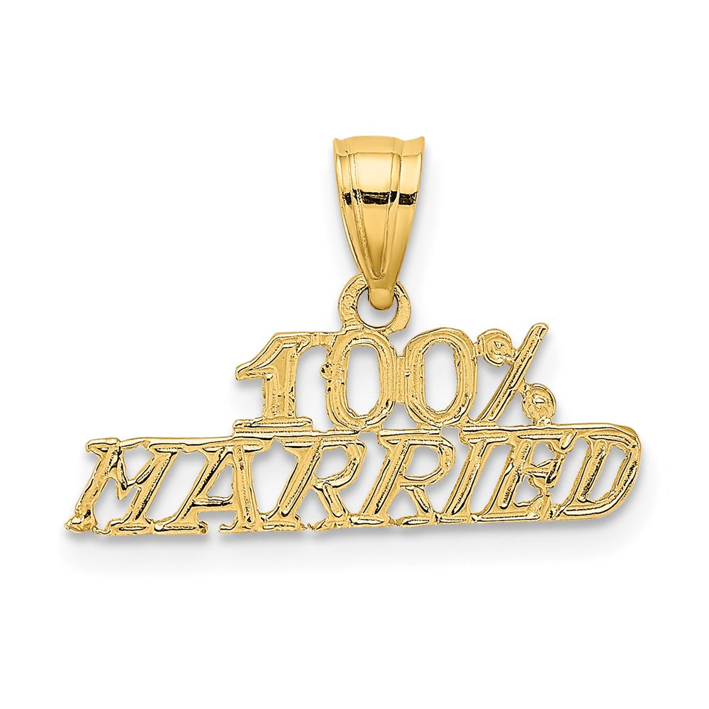 14K Gelbgold 100% Married Charm