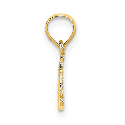 14K Gelbgold #1 Madre Charm