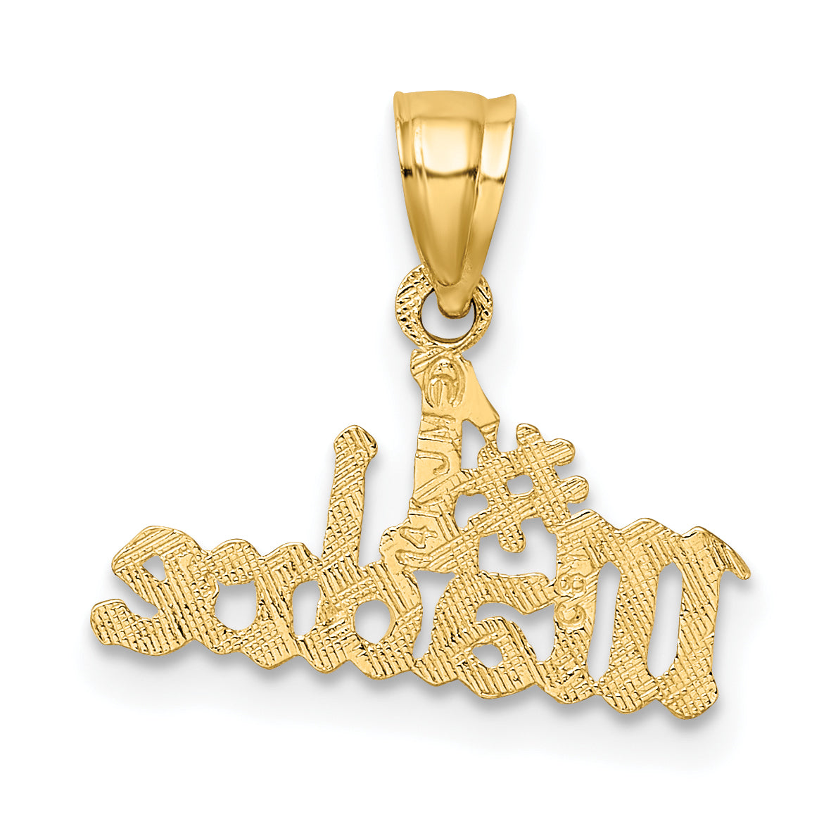 14K Gelbgold #1 Madre Charm