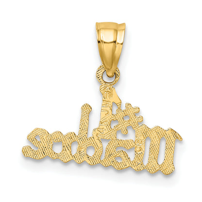 14K Gelbgold #1 Madre Charm