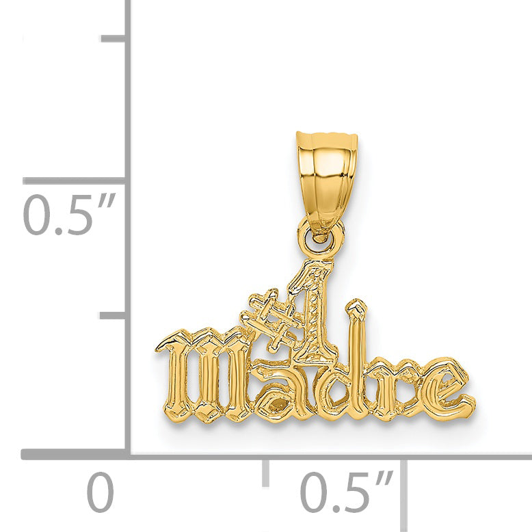 14K Gelbgold #1 Madre Charm