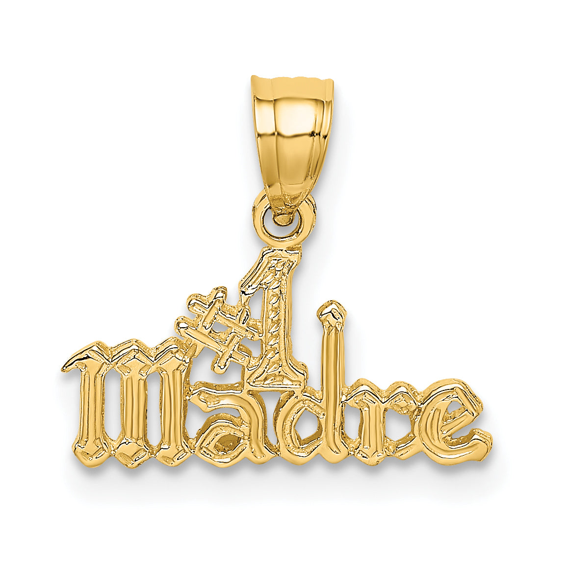 14K Gelbgold #1 Madre Charm