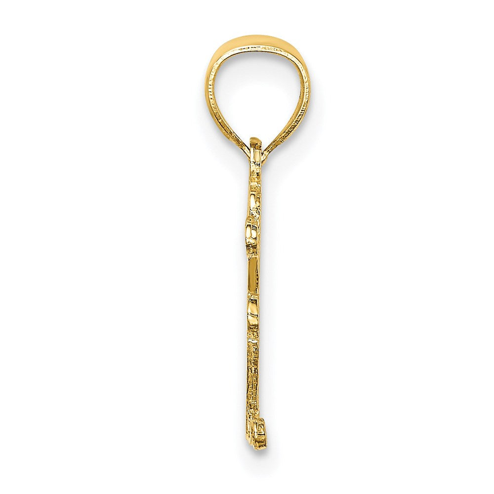14K Gelbgold Beste Mama Charm