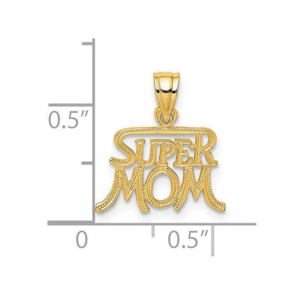14K Gelbgold Super Mama Charm