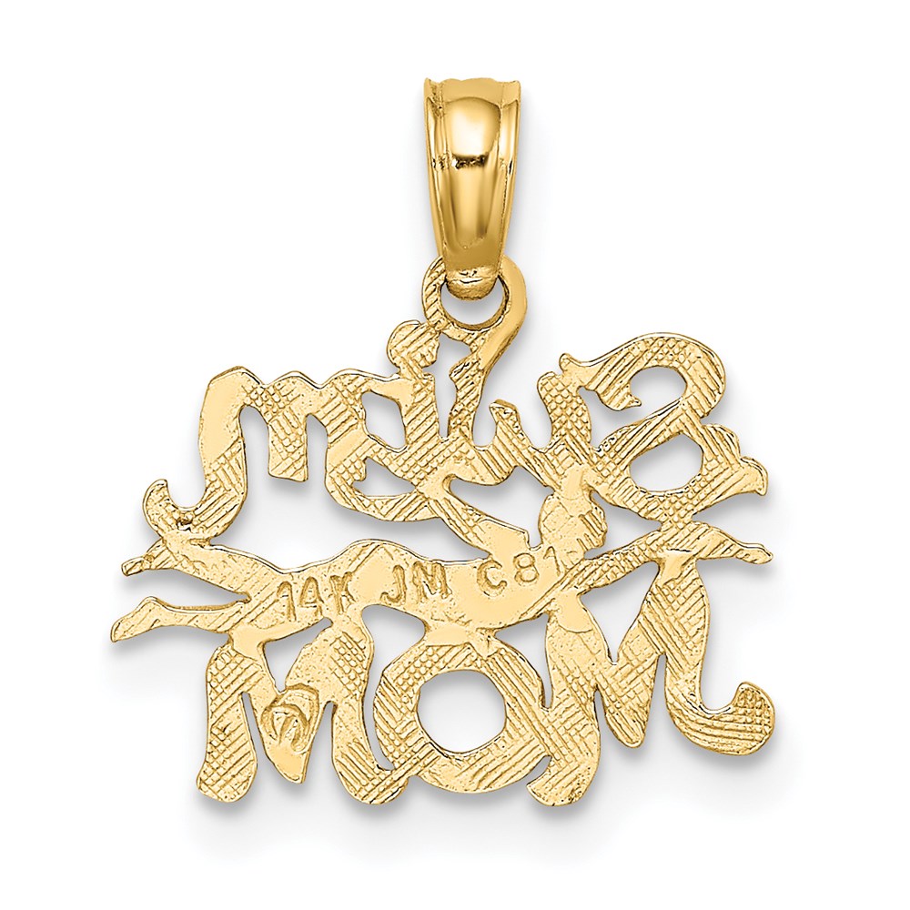 14K Gelbgold Swim Mama mit Swimmer Charm