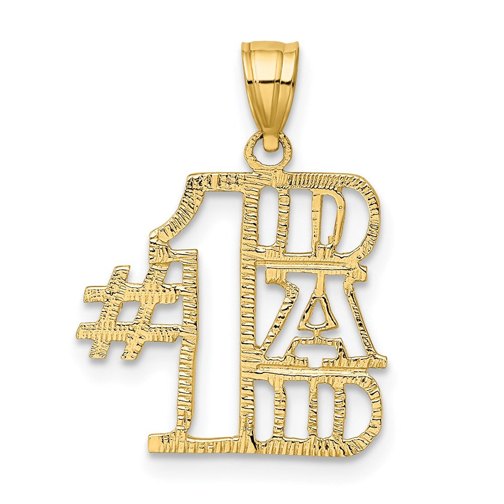 14K Gelbgold #1 Dad Charm