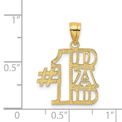 14K Gelbgold #1 Dad Charm
