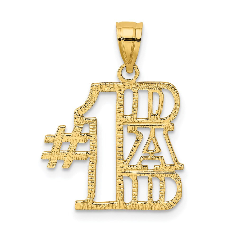 14K Gelbgold #1 Dad Charm