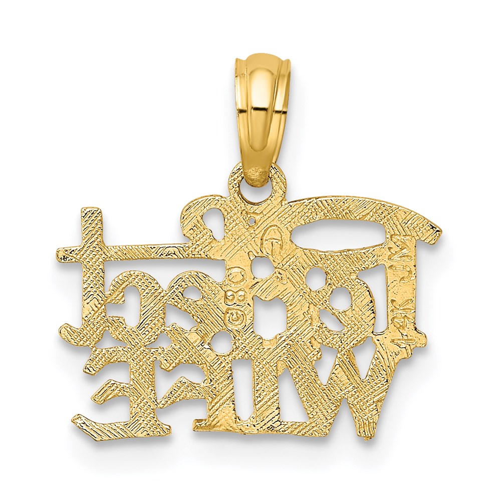 14K Gelbgold Perfect Wife Charm