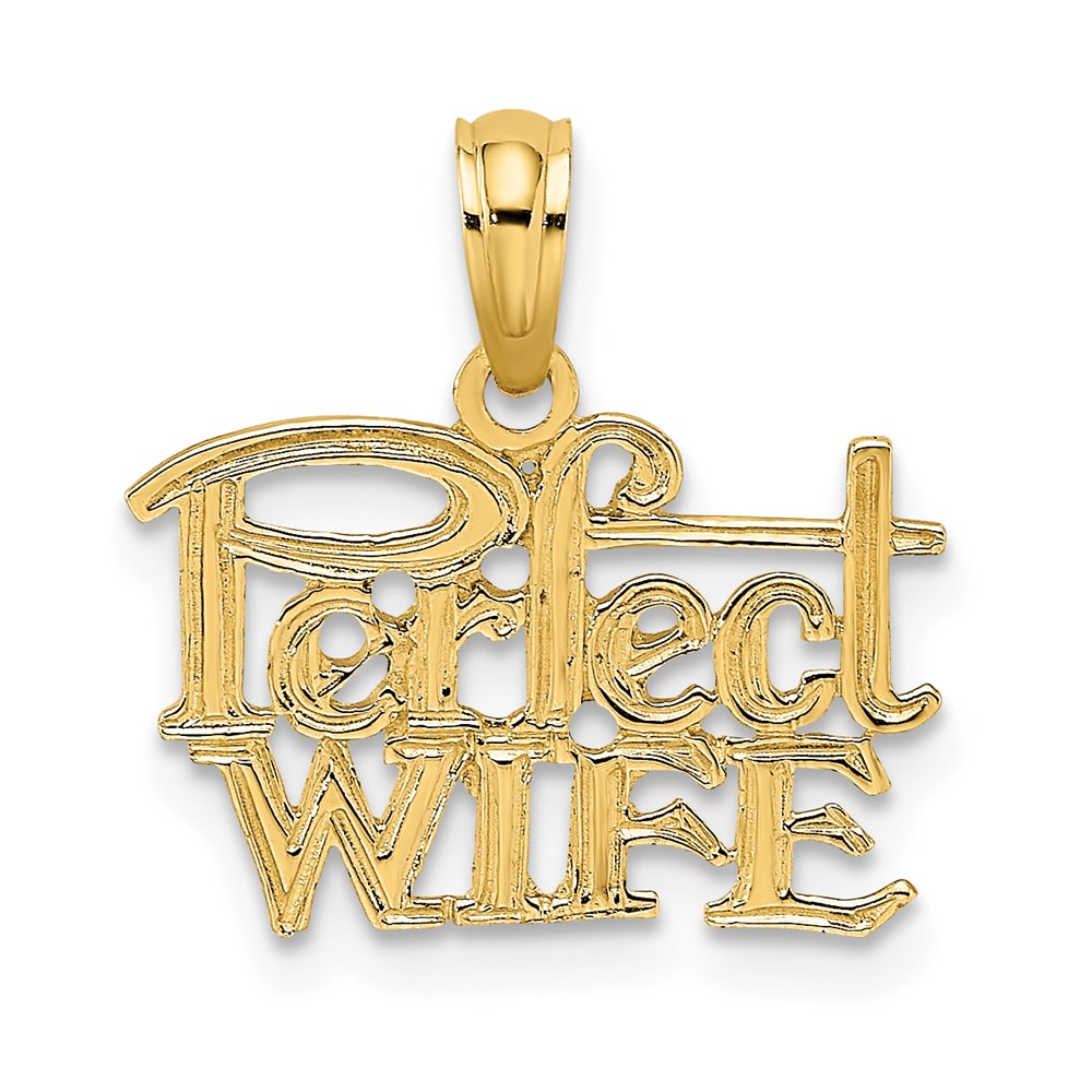 14K Gelbgold Perfect Wife Charm