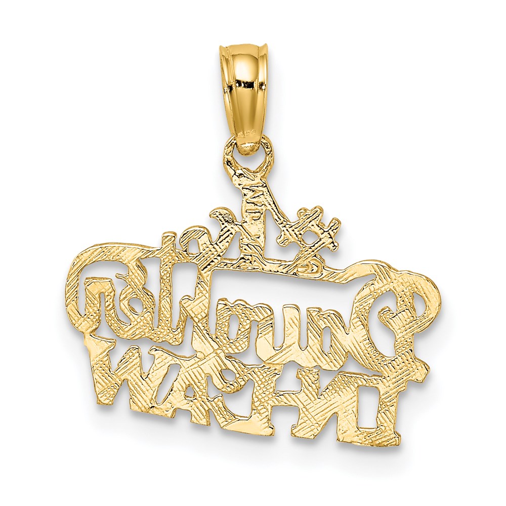 14K Gelbgold #1 Tochter-in-law Charm