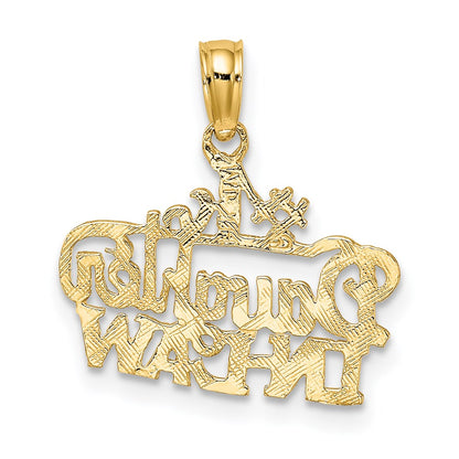 14K Gelbgold #1 Tochter-in-law Charm