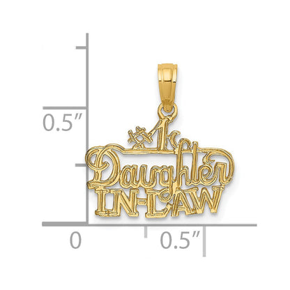 14K Gelbgold #1 Tochter-in-law Charm
