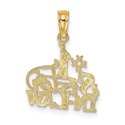14K Gelbgold #1 Schwester-in-law Charm