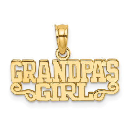 14K Gelbgold Grandpas Mädchen Charm