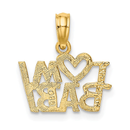 14K Gelbgold I Herz My Baby Charm