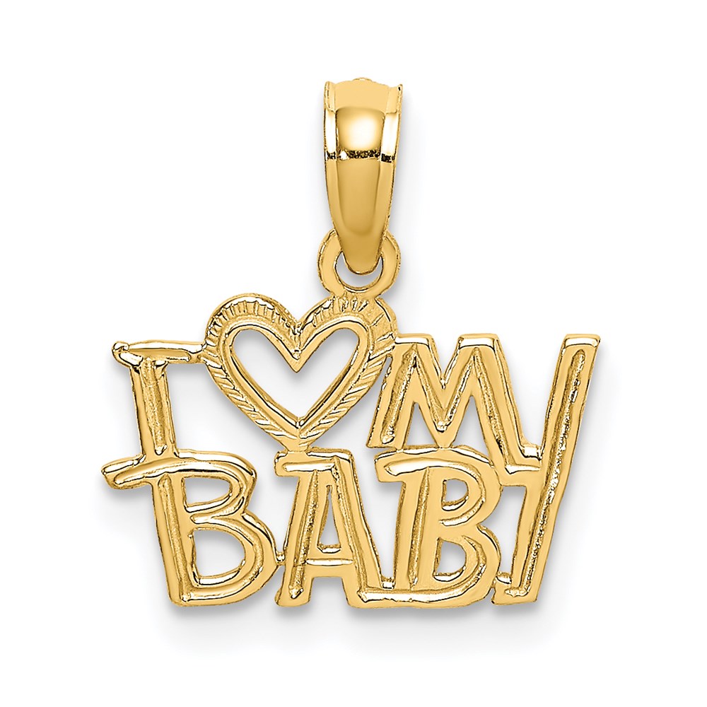 14K Gelbgold I Herz My Baby Charm