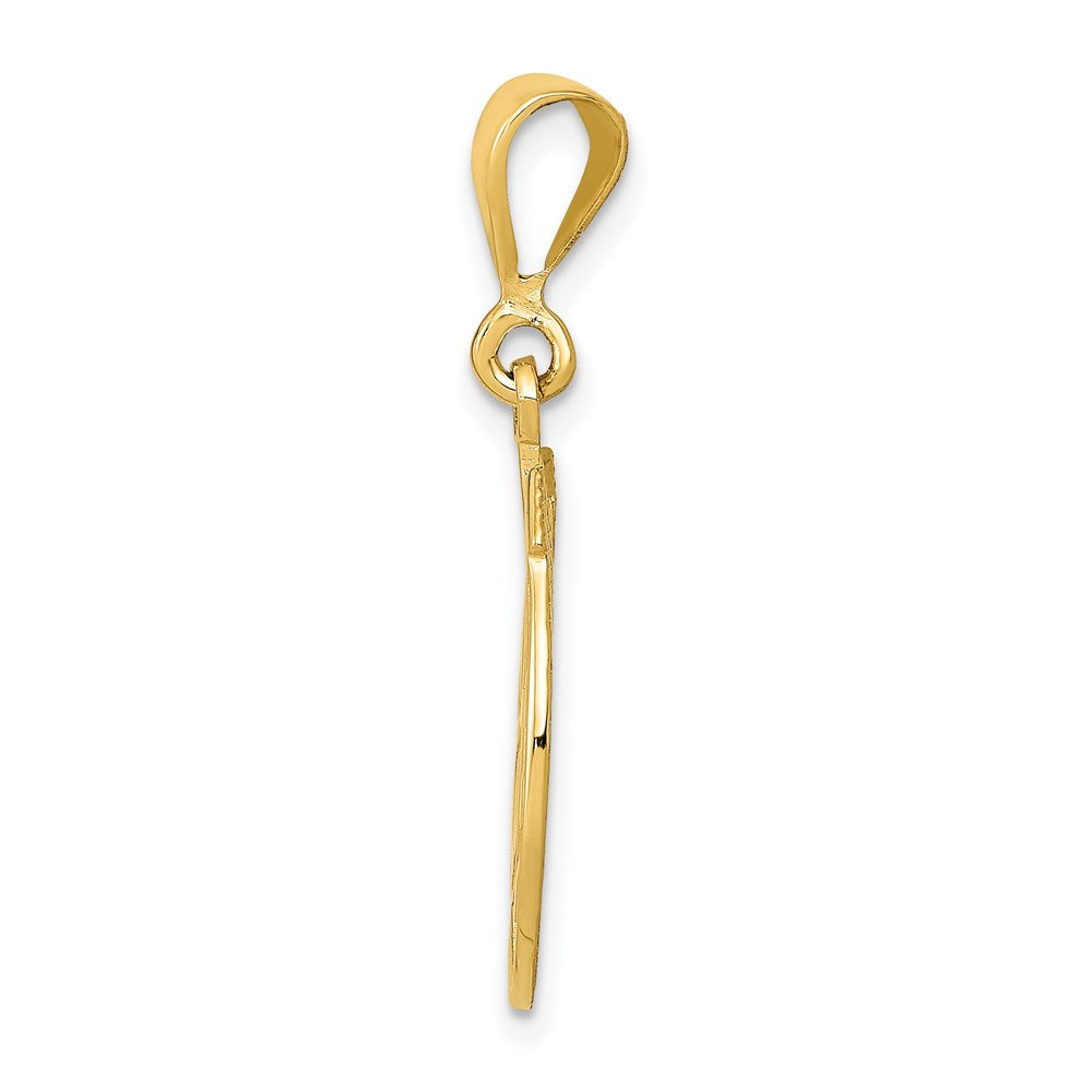 14K Gelbgold Glücksklee-Anhänger
