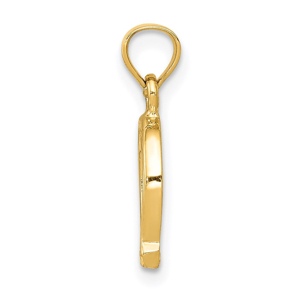 14K Gelbgold Hufeisen Anhänger