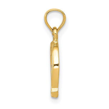 14K Gelbgold Hufeisen Anhänger