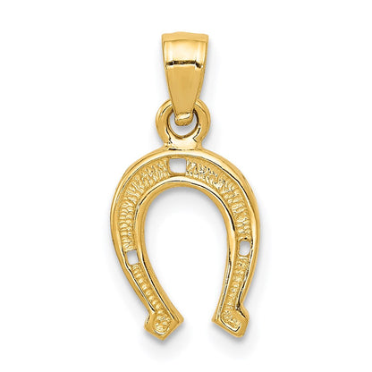 14K Gelbgold Hufeisen Anhänger