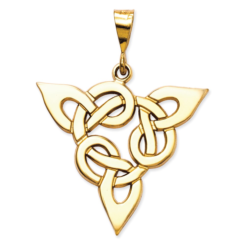 14K Gelbgold Trinity-Anhänger