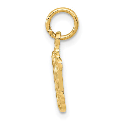 14K Gelbgold Kings Krone Charm
