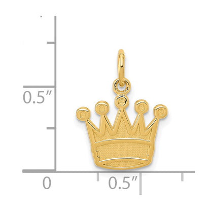 14K Gelbgold Kings Krone Charm