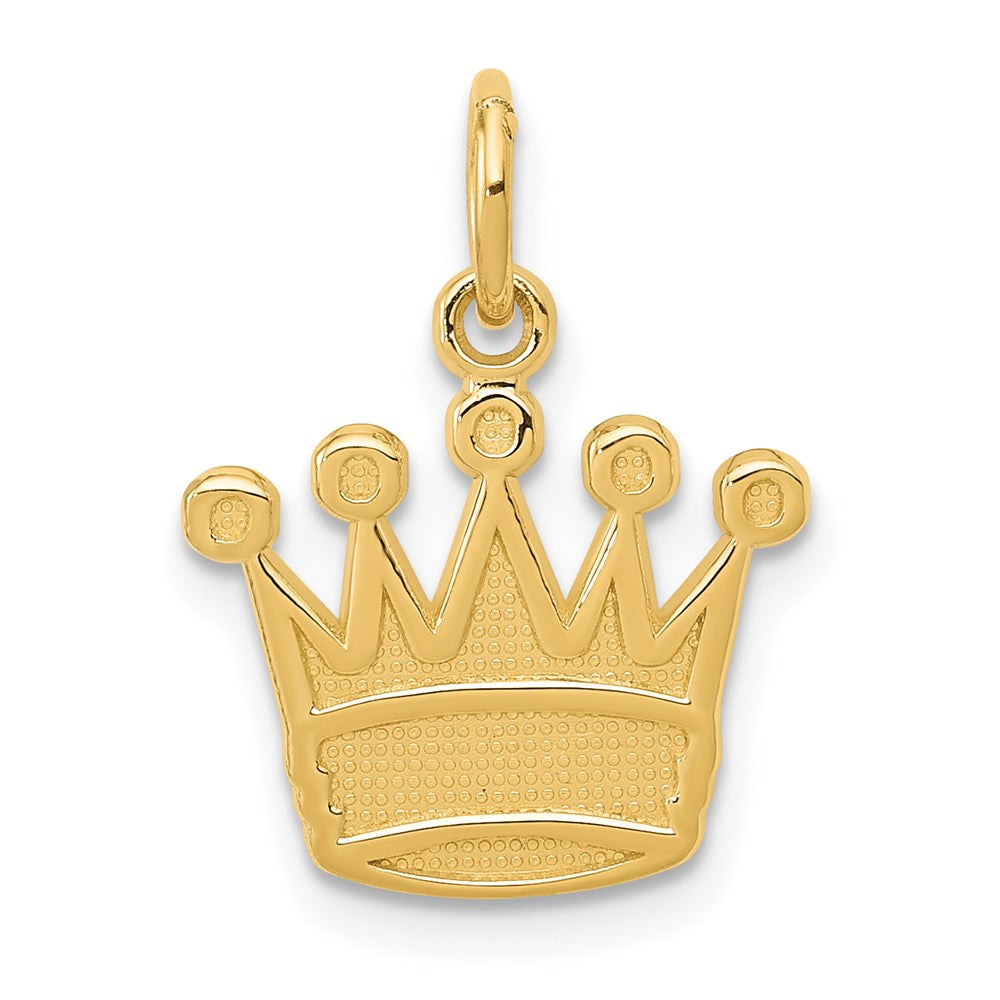 14K Gelbgold Kings Krone Charm