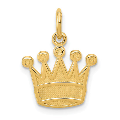 14K Gelbgold Kings Krone Charm