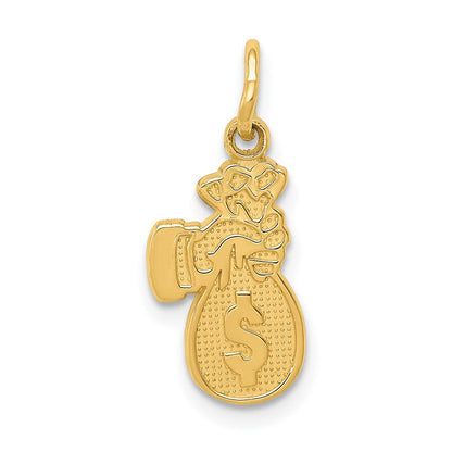 14K Gelbgold Geld Bag Charm