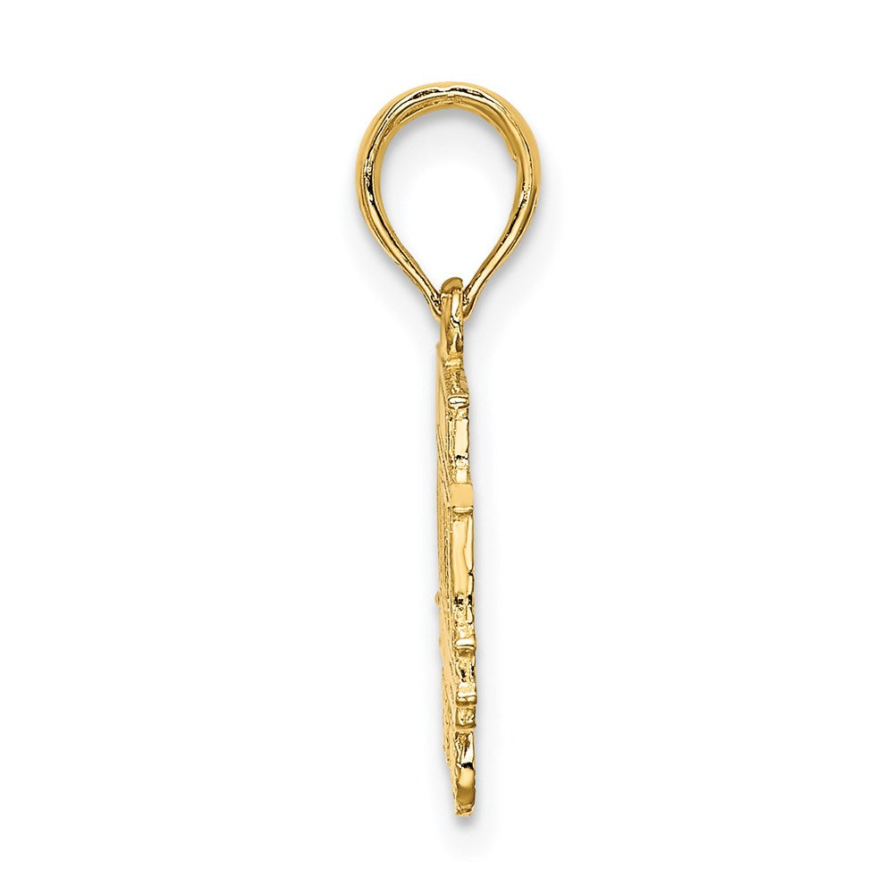 14K Gelbgold San Francisco Ankerkette Auto Charm
