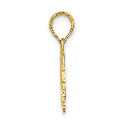 14K Gelbgold San Francisco Ankerkette Auto Charm