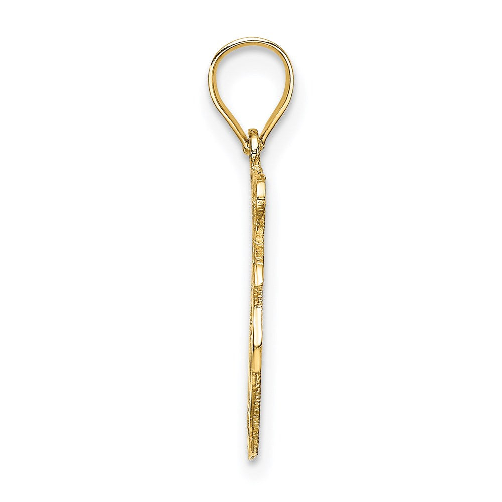 14K Gelbgold I Herz Ny Apple Charm
