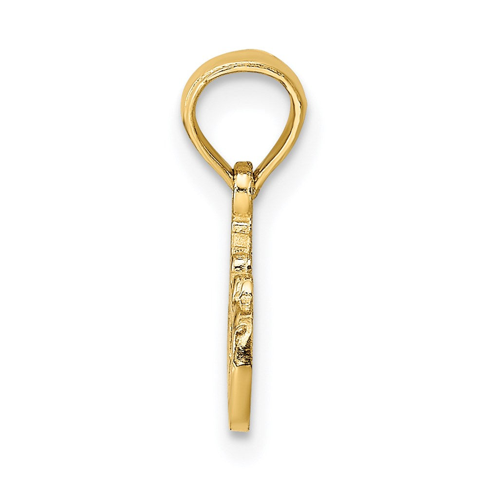 14K Gelbgold #1 Lehrer Charm