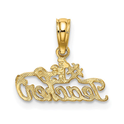 14K Gelbgold #1 Lehrer Charm