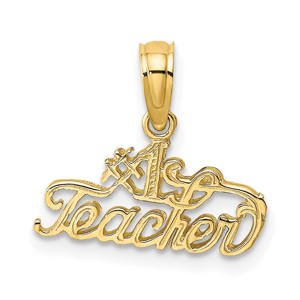 14K Gelbgold #1 Lehrer Charm