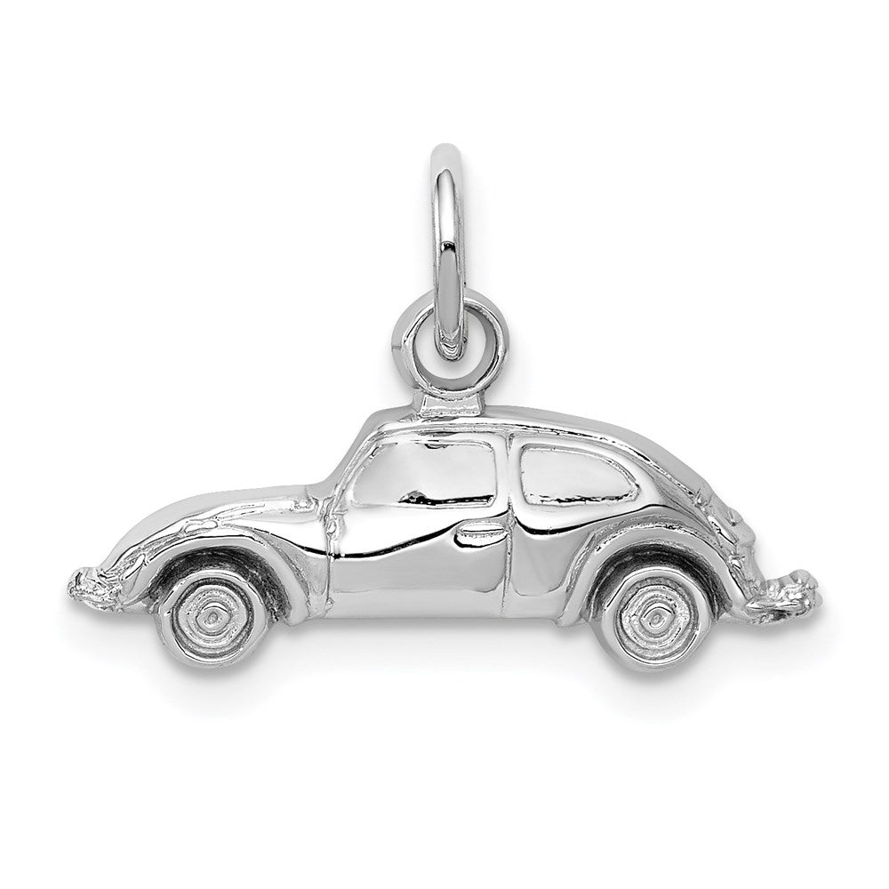 14K Weißgold Auto Charm