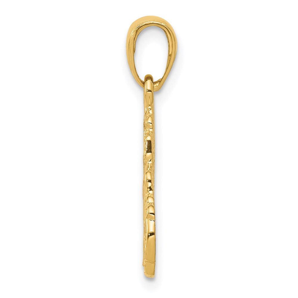 14K Gelbgold Lastwagenführerhaus-Anhänger
