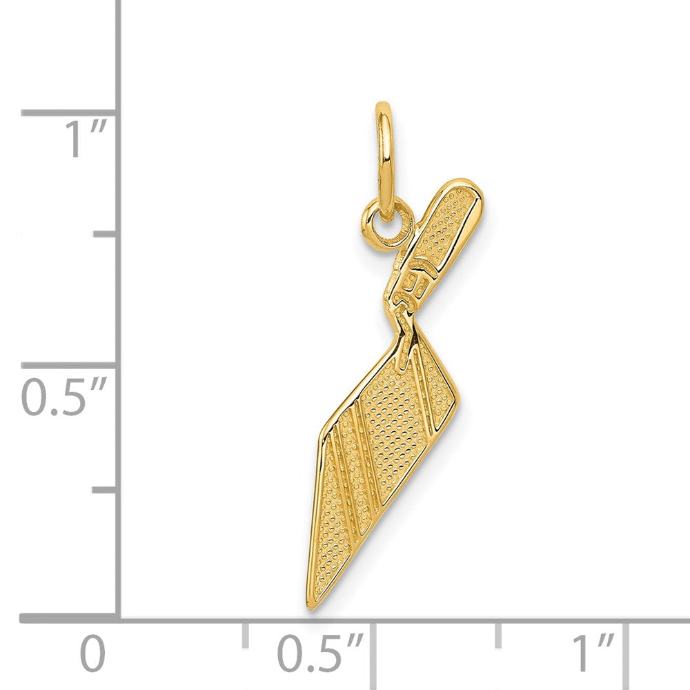 14K Gelbgold Brick Trowel Charm