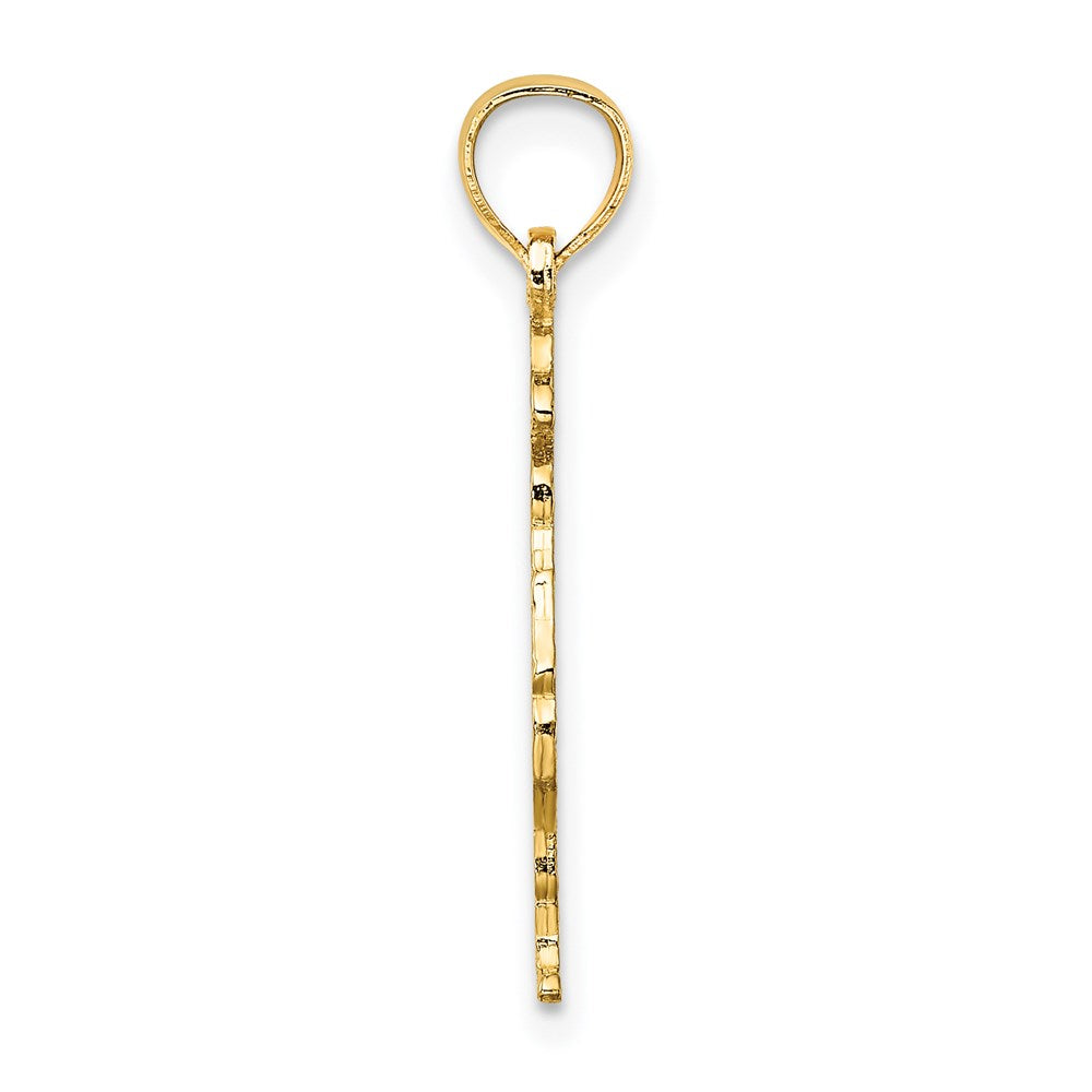 14K Gelbgold Fireman mit Hose Charm