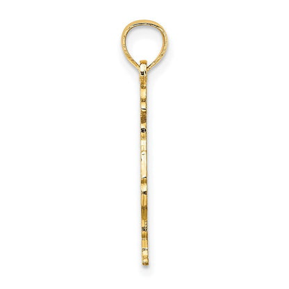 14K Gelbgold Fireman mit Hose Charm